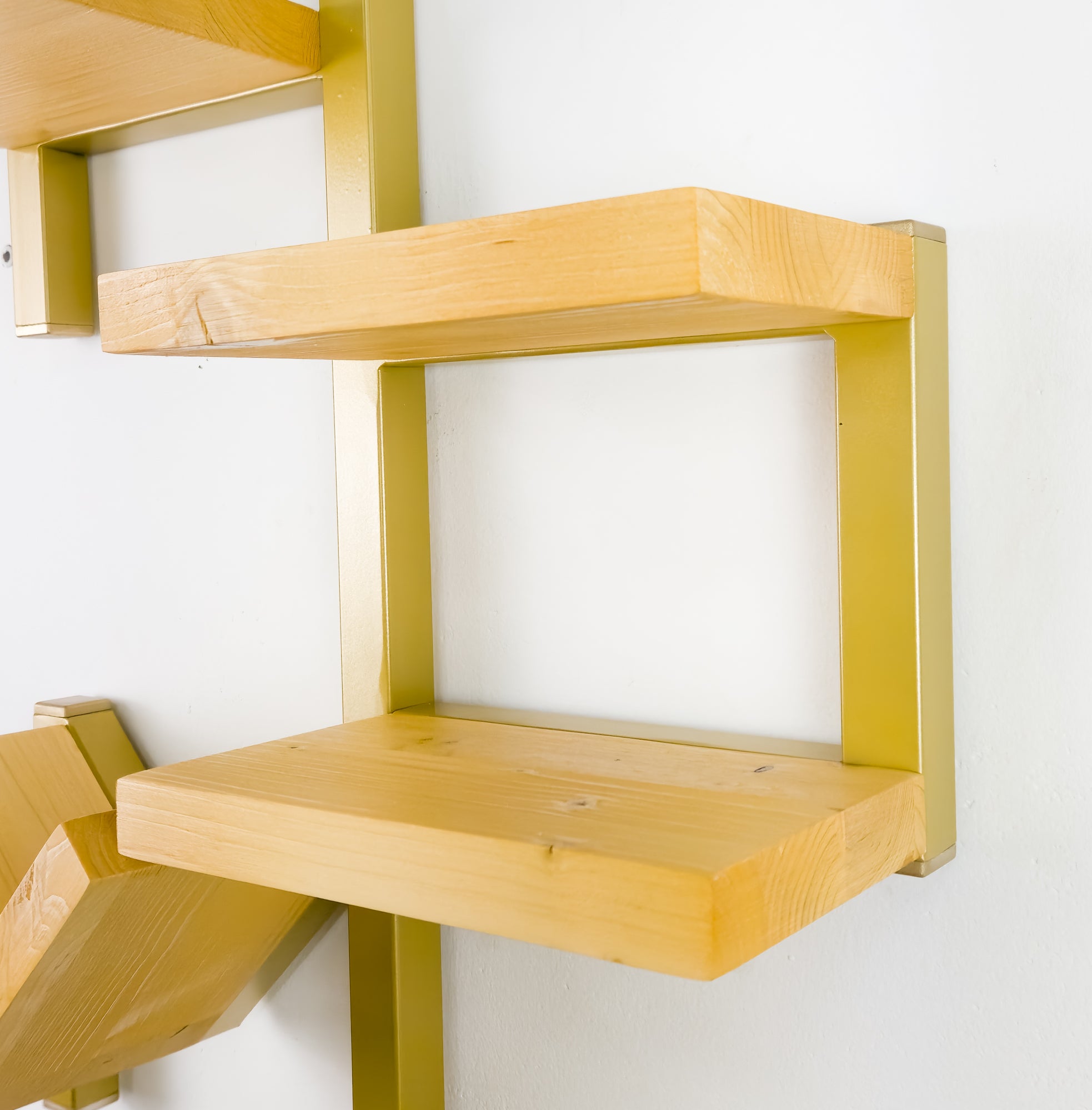 Mensola HOME in ferro e legno cm 43x72 libreria parete attrezzata