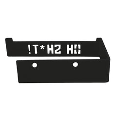 Tecnokit Porta carta igienica simpatico ed elegante da muro in acciaio cm 14x8x10x3 h