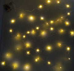 Serie luci led natale luce calda a batteria