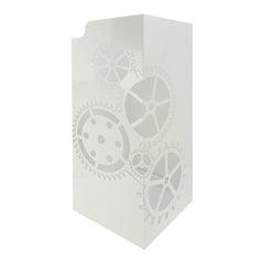 Portaombrelli in metallo da arredo soggetto ingranaggi cm 21x21x60