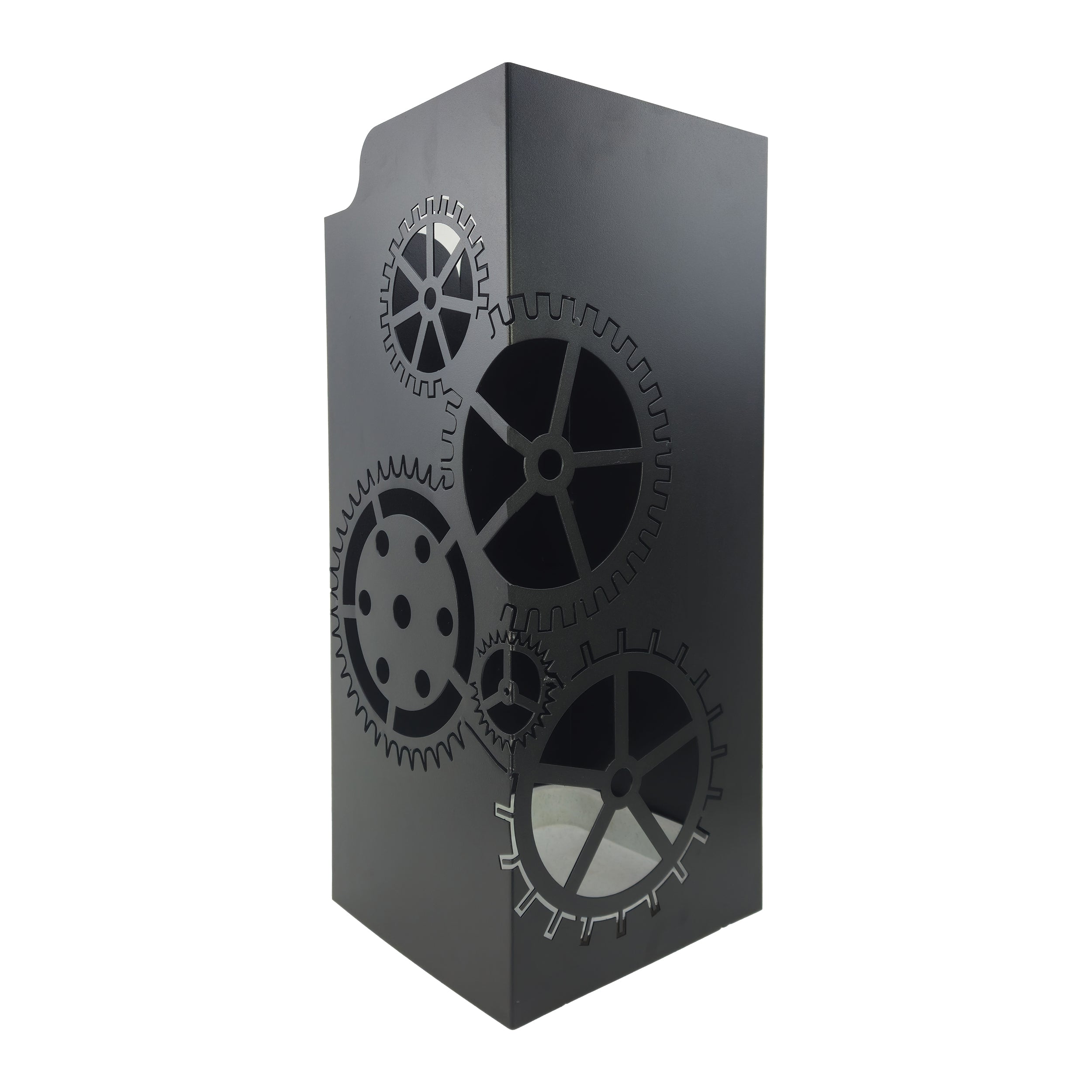 Portaombrelli in metallo da arredo soggetto ingranaggi cm 21x21x60