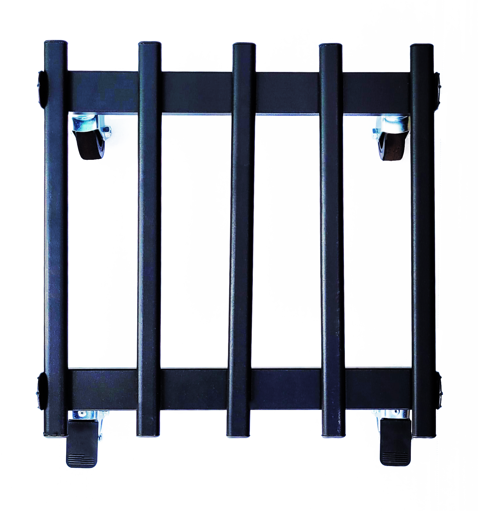 TECNOKIT CARRELLO PORTAVASI QUADRATO RIGATINO CON RUOTE INDUSTRIALI