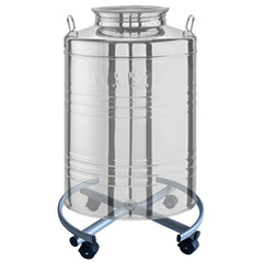 Tecnokit TREPPIEDE PIEDISTALLO PER FUSTO OLIO IN ACCIAIO BASSO CON RUOTE