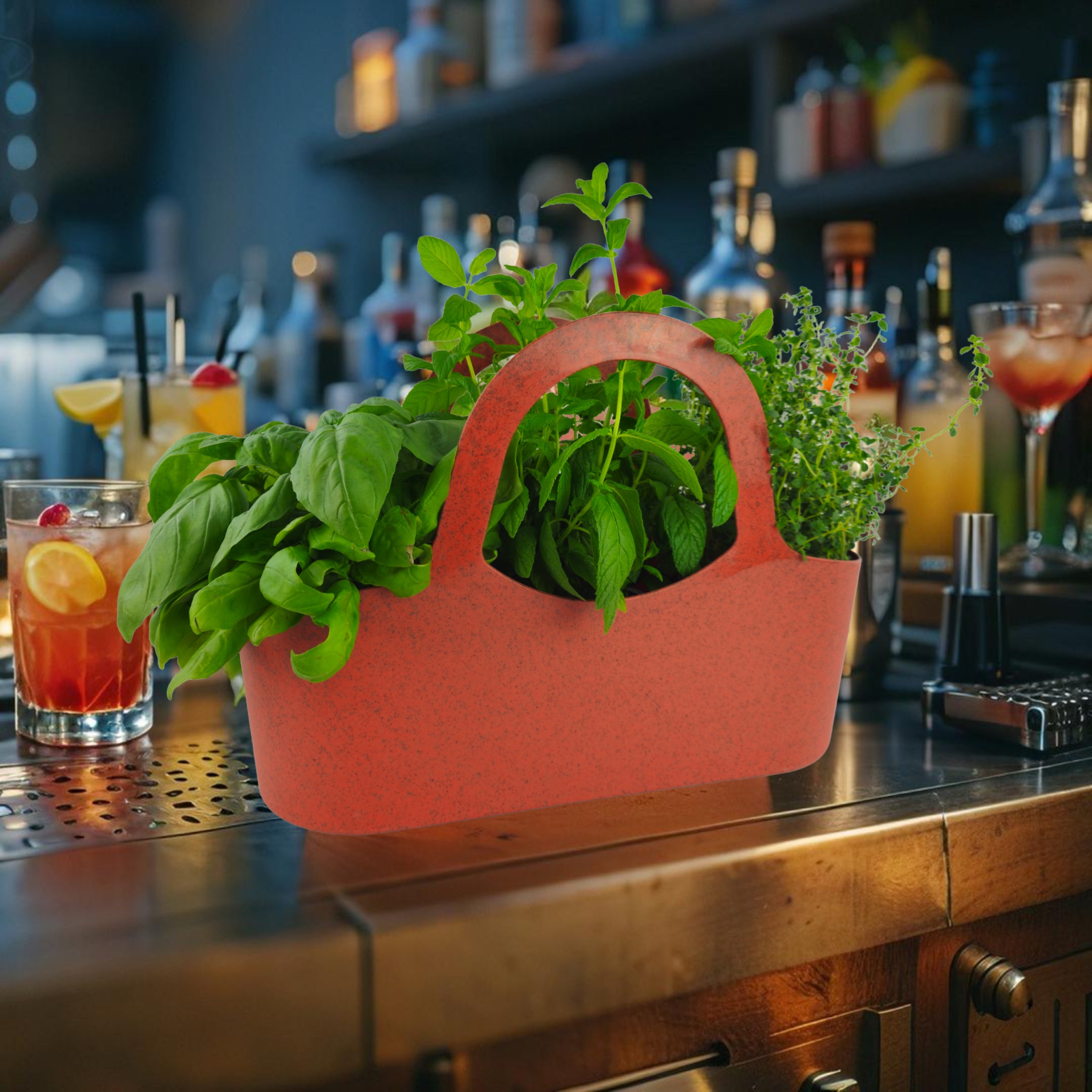 Tera Borsa porta piante aromatiche cm 41x18x31