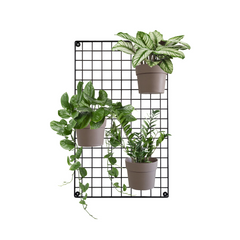 Tecnokit Fioriera a parete Comby Green in acciaio cm 48x80 con 3 vasetti comby inclusi