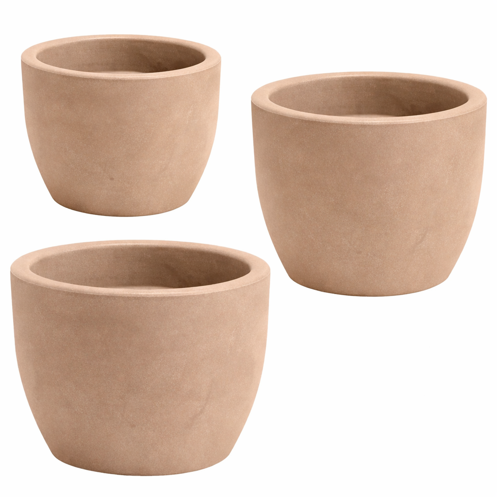Vaso Nicoli Hera Matt tondo in resina opaca