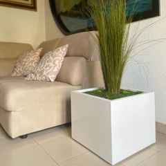 VASO IN LAMIERA QUADRATO CON RUOTE "LULA"