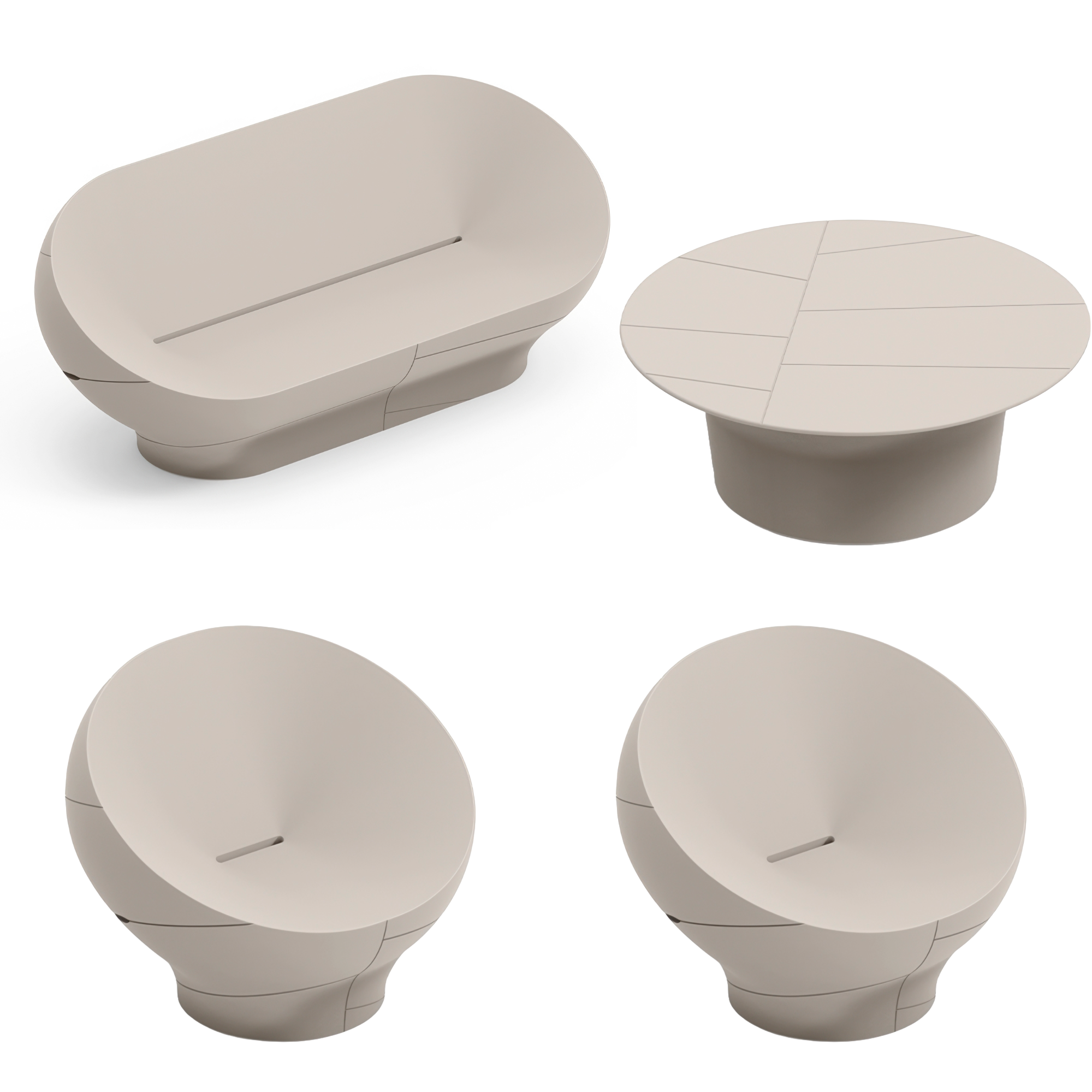 Lyxo salotto Vera in resina