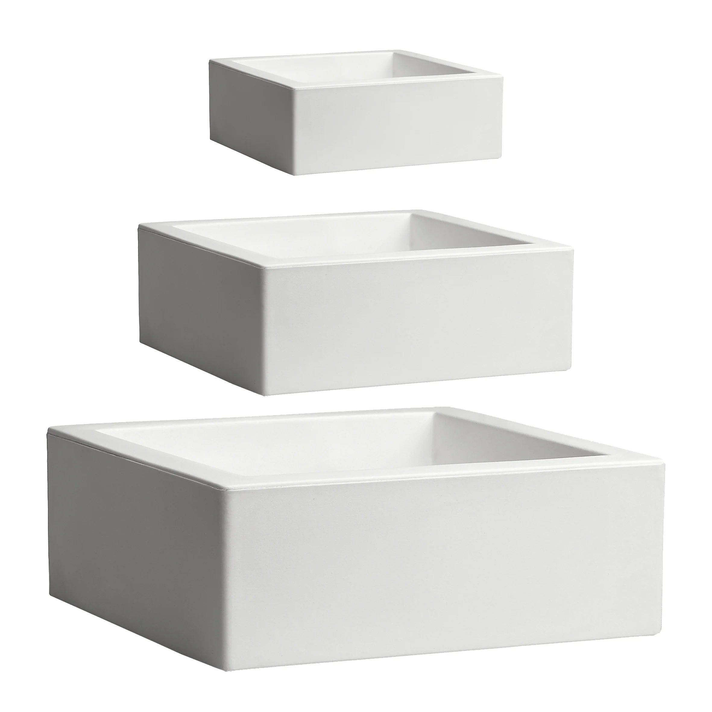 Nicoli Vaso Quadrato MINOS in resina – Design Moderno per Interni ed Esterni