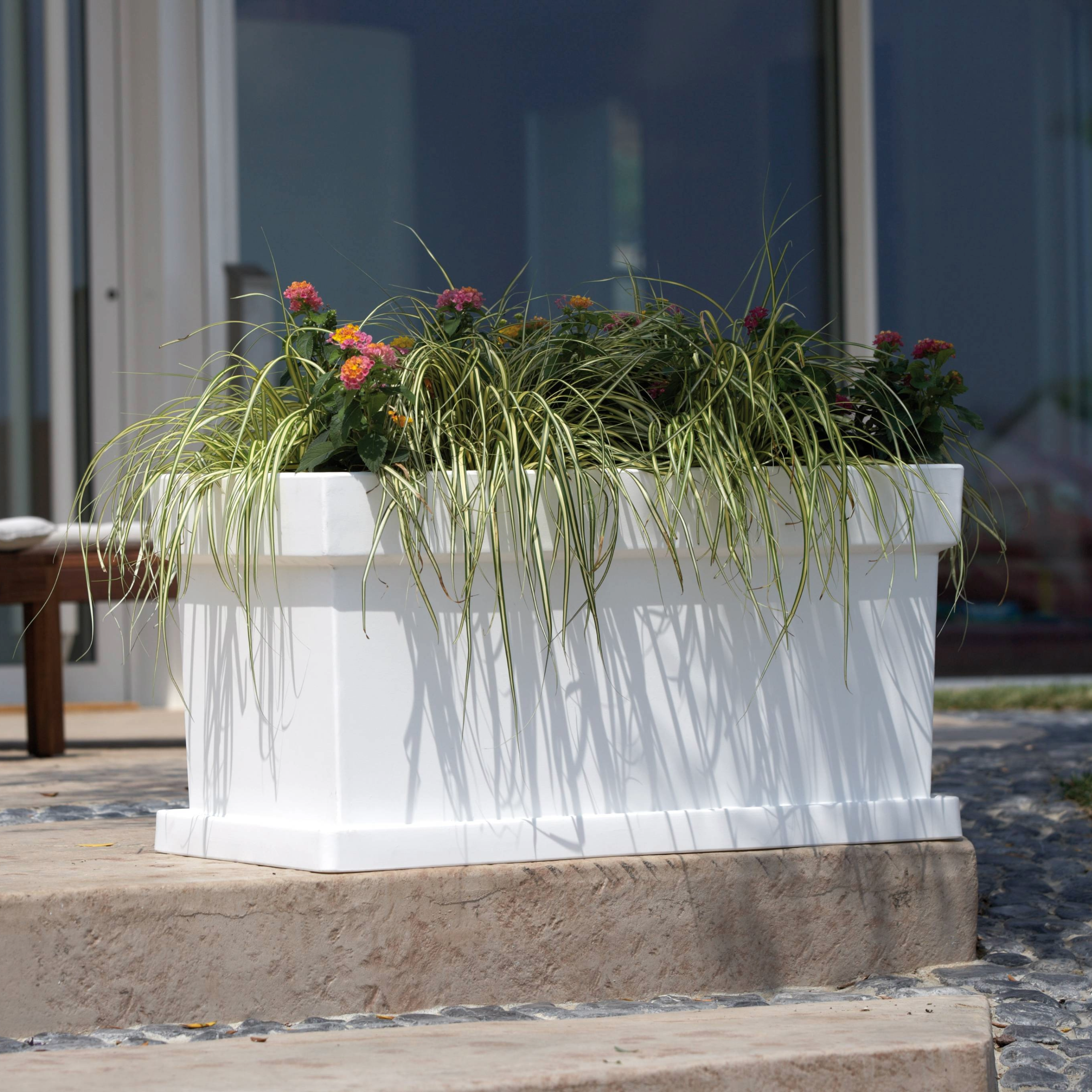Nicoli vaso in resina Themis Cassetta 80 cm