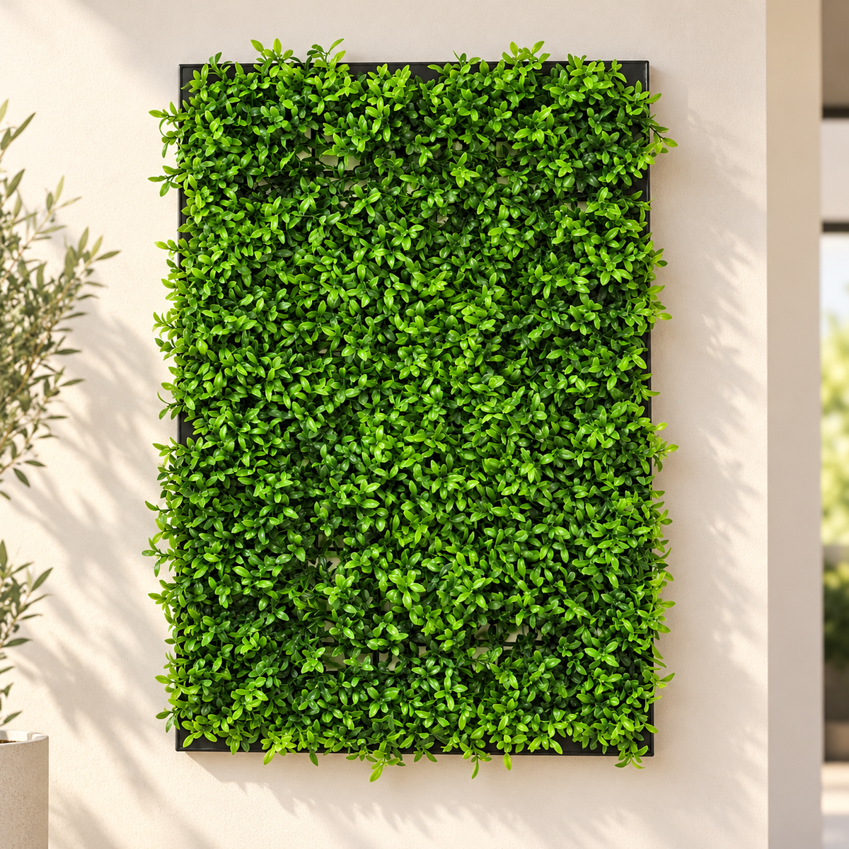 Quadro in ferro decorativo - Giardino da parete artificiale cm 60x40
