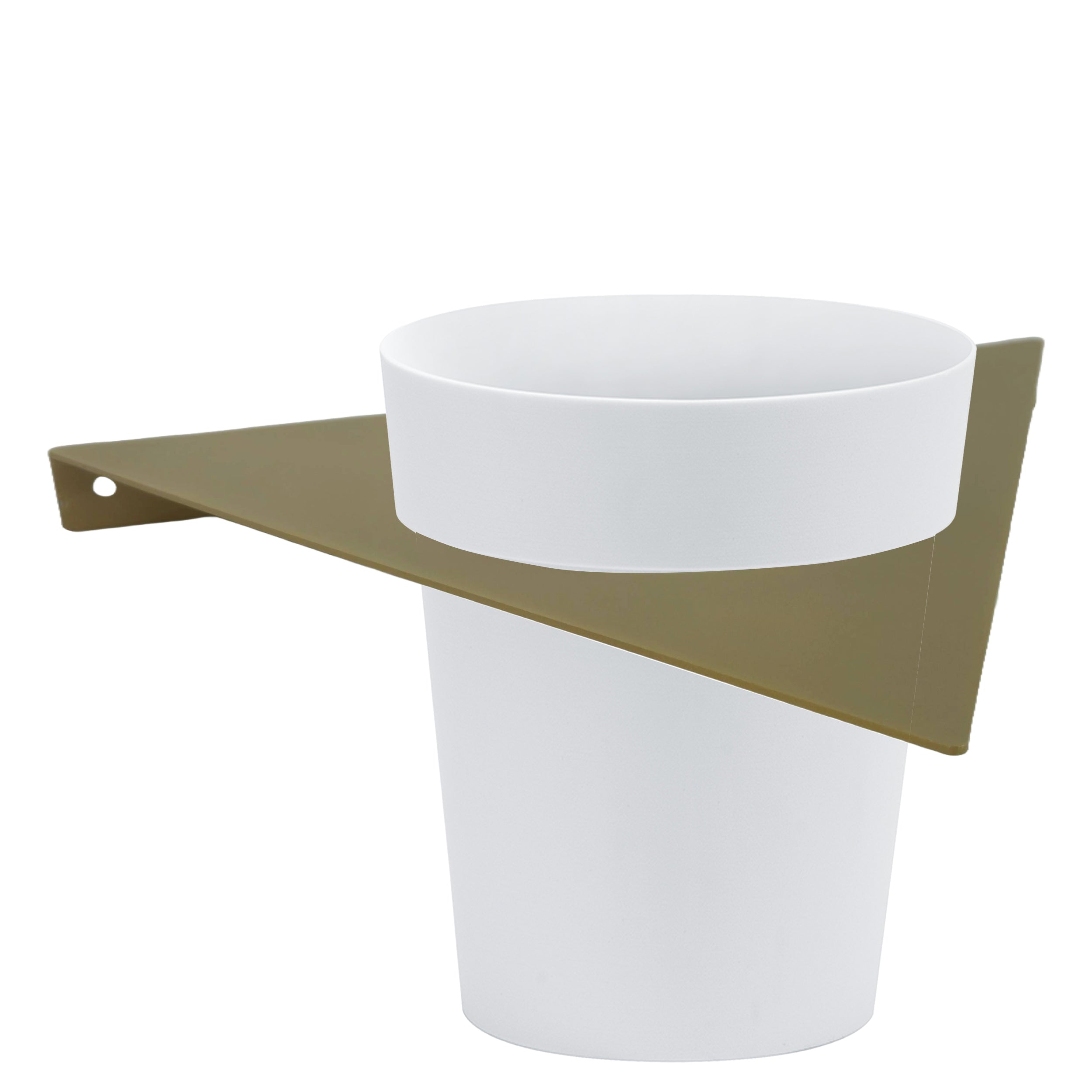 Tecnokit porta vasi da muro in metallo con vaso