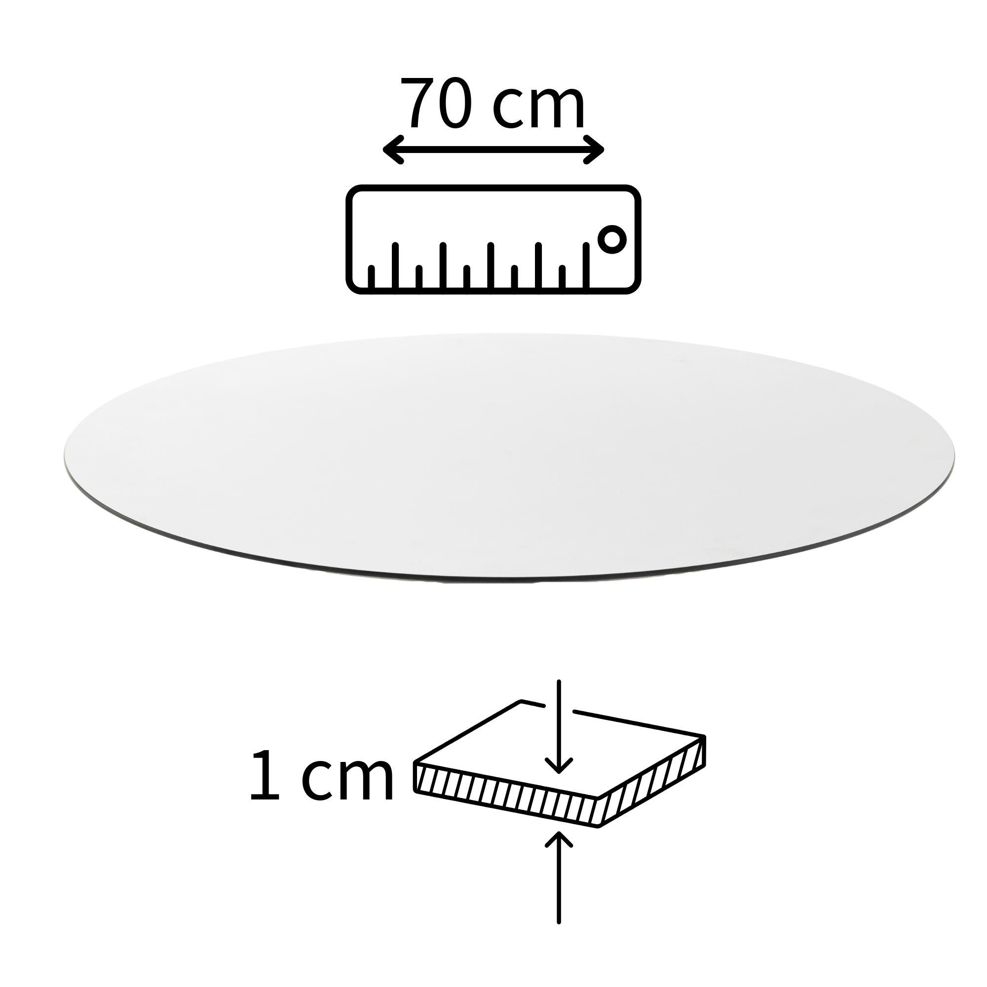 Lyxo tavolo alto TIffany, cm 110x70