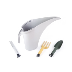 Tera set di attrezzi da giardino 4 pezzi alta qualità, con innaffiatoio 4 litri, inossidabili