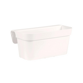 Nicoli vaso da balcone Arké Balcony, balconiera in cm 40x23x18h, fioriera autoportante per parapetto