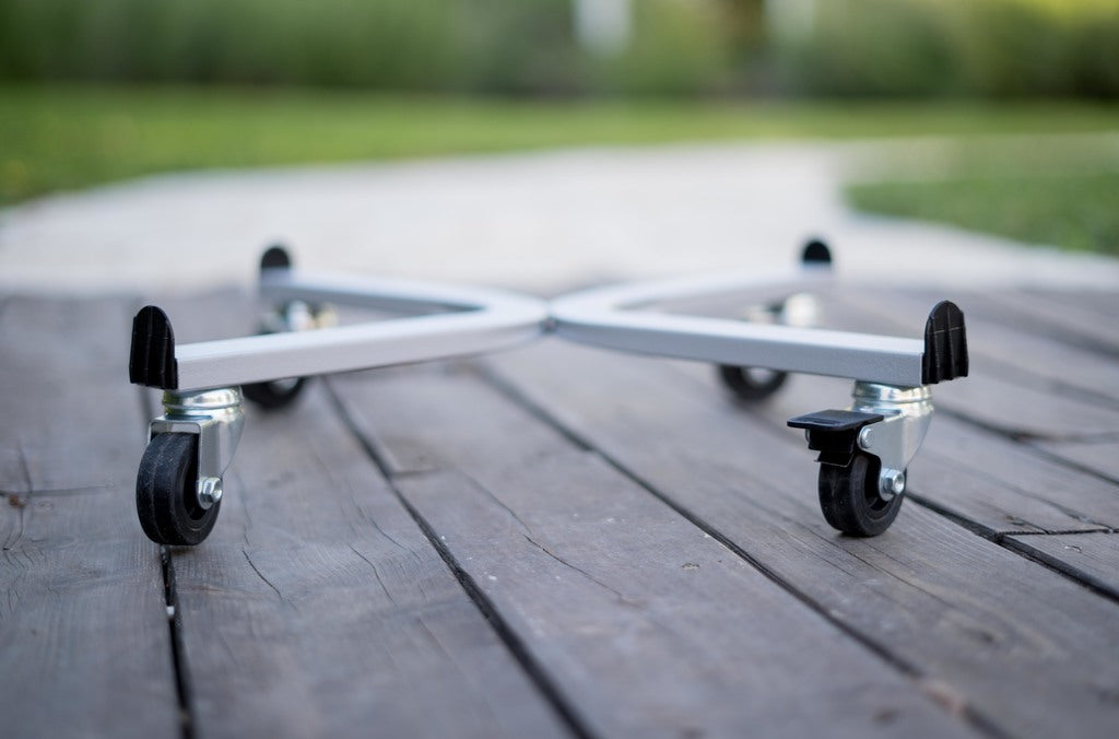 Carrello Portavasi quadrato con ruote in plastica Speedy