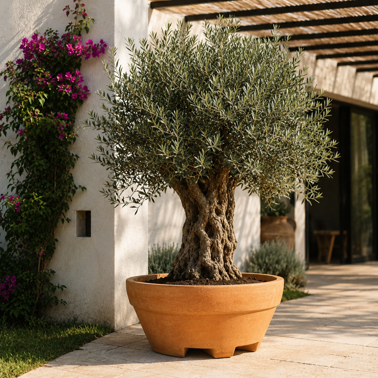 Monacis Ursus 120 cm – Vaso Grande in Resina da 550 Litri