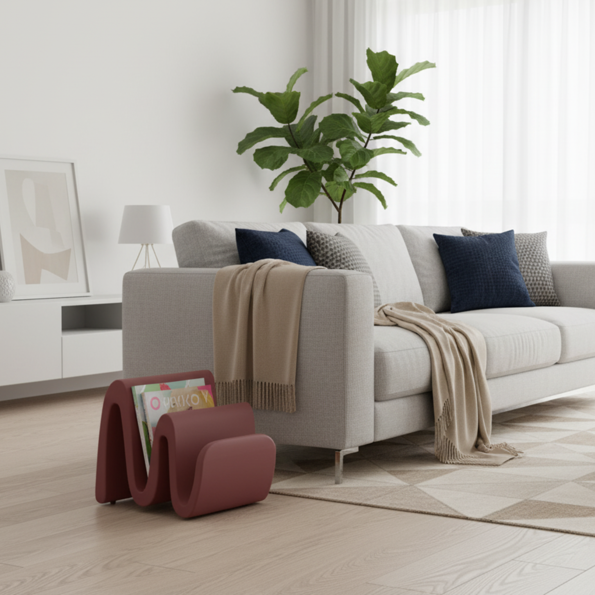 Lyxo porta riviste Wave cm 35x38x35