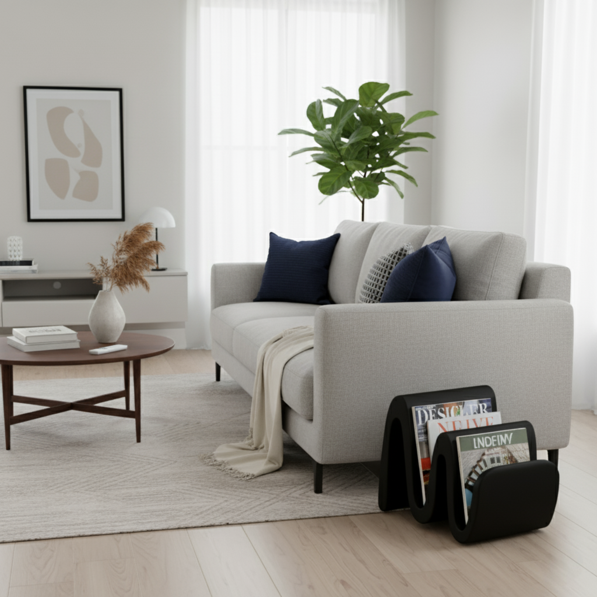 Lyxo porta riviste Wave cm 35x38x35