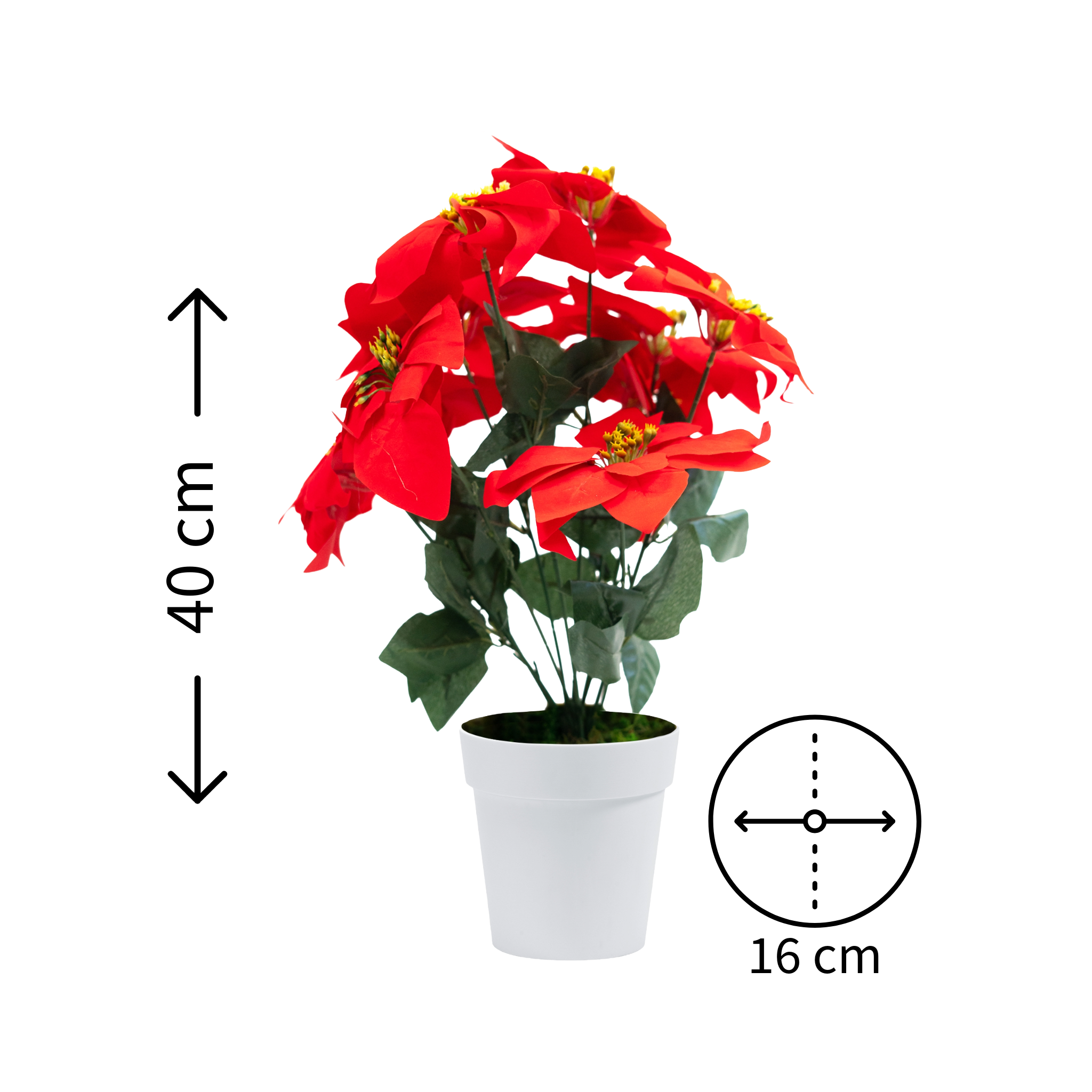 Pianta Stella di Natale artificiale