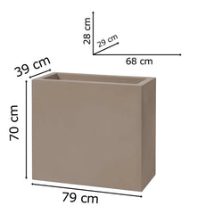 Tera vaso Schio Tower in resina