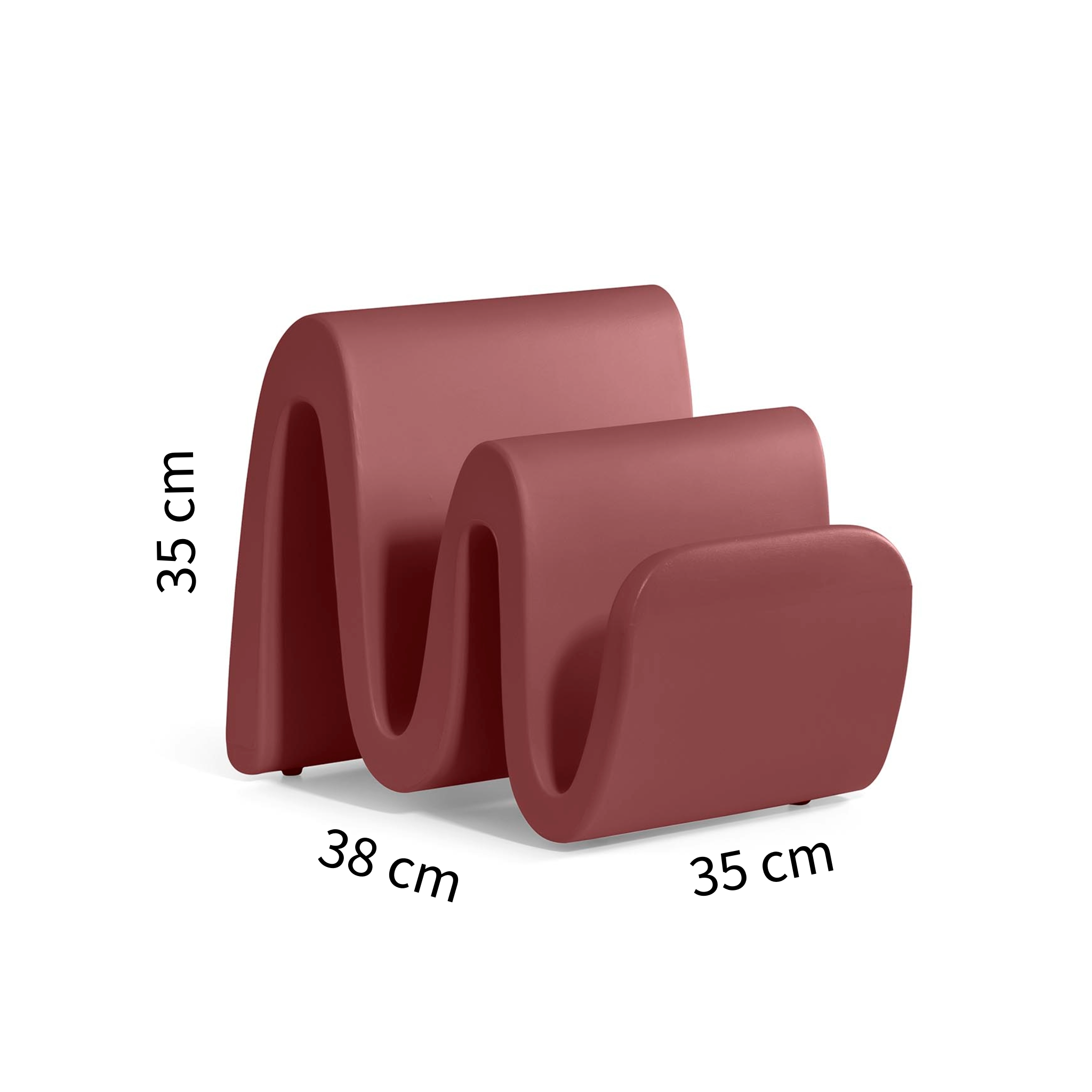 Lyxo porta riviste Wave cm 35x38x35