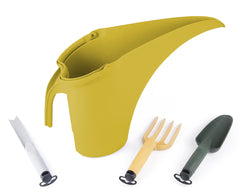 Tera set di attrezzi da giardino 4 pezzi alta qualità, con innaffiatoio 4 litri, inossidabili