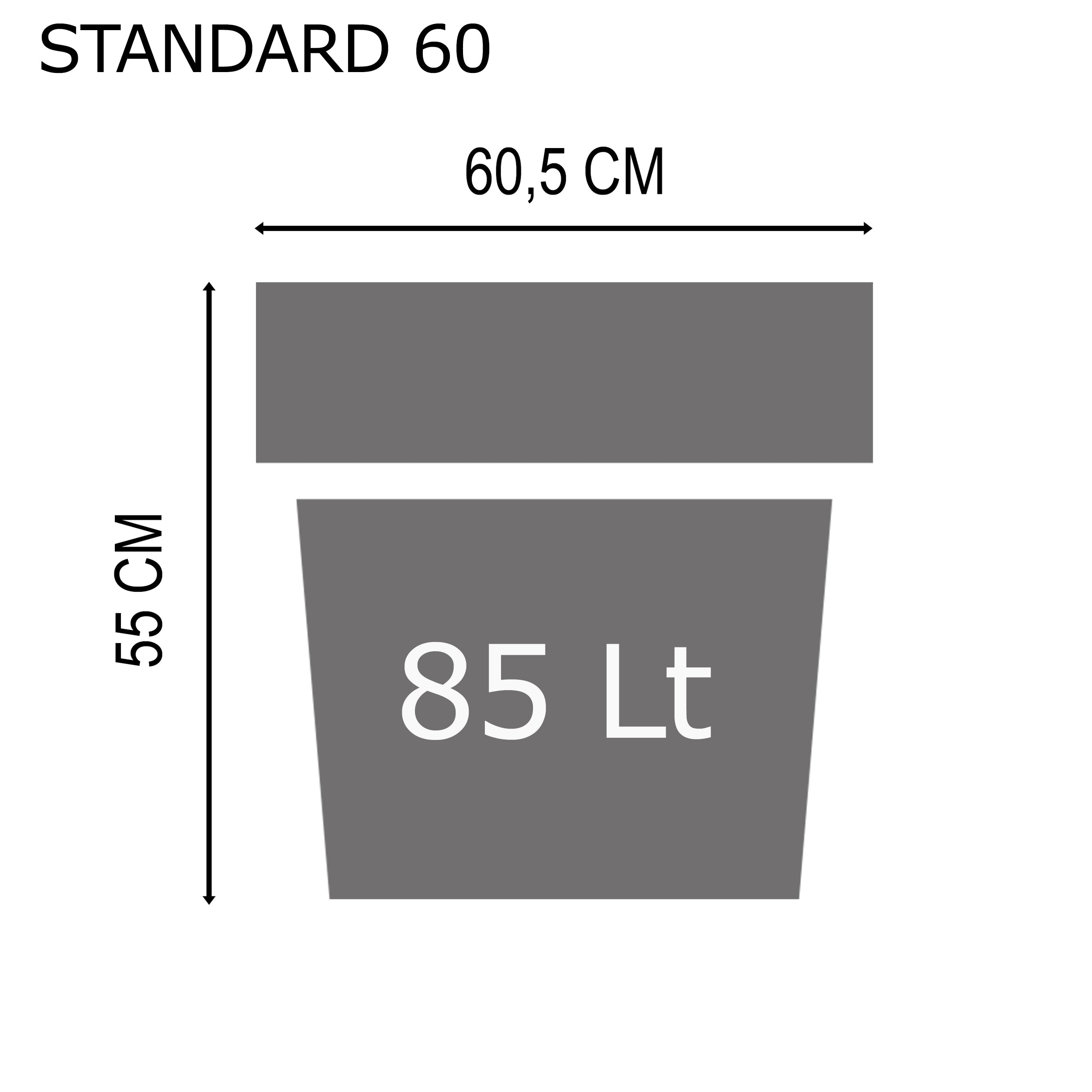 Tera Vaso Grande in Resina Standard One – Vaso da Giardino e Terrazzo