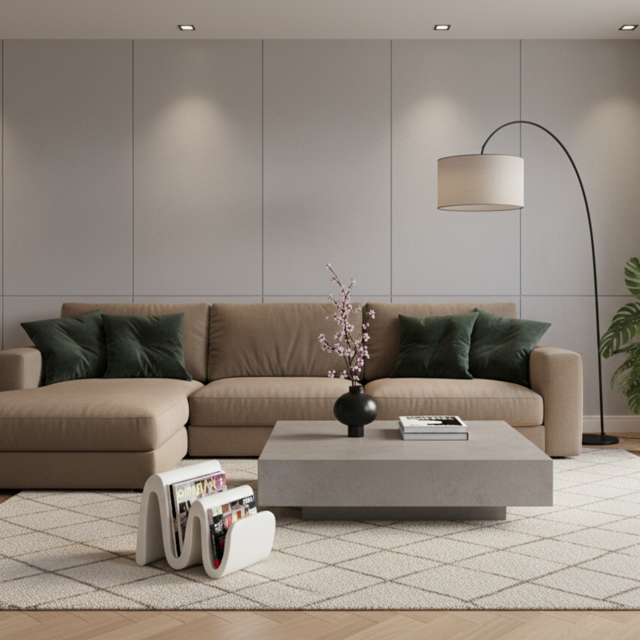 Lyxo porta riviste Wave cm 35x38x35