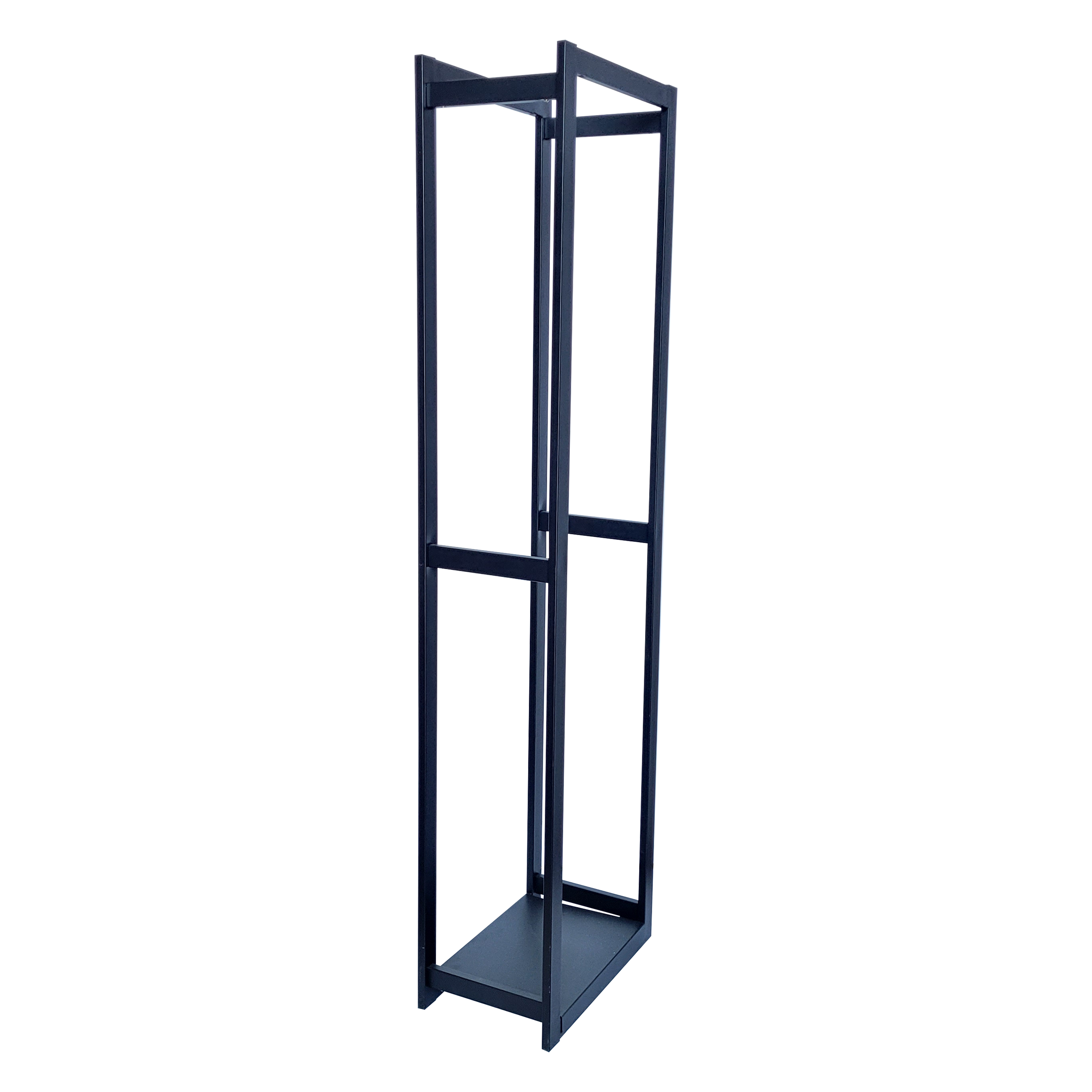 Scaffale porta legna in acciaio con ripiano porta oggetti