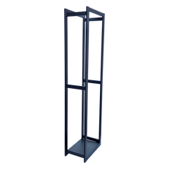 Scaffale porta legna in acciaio con ripiano porta oggetti