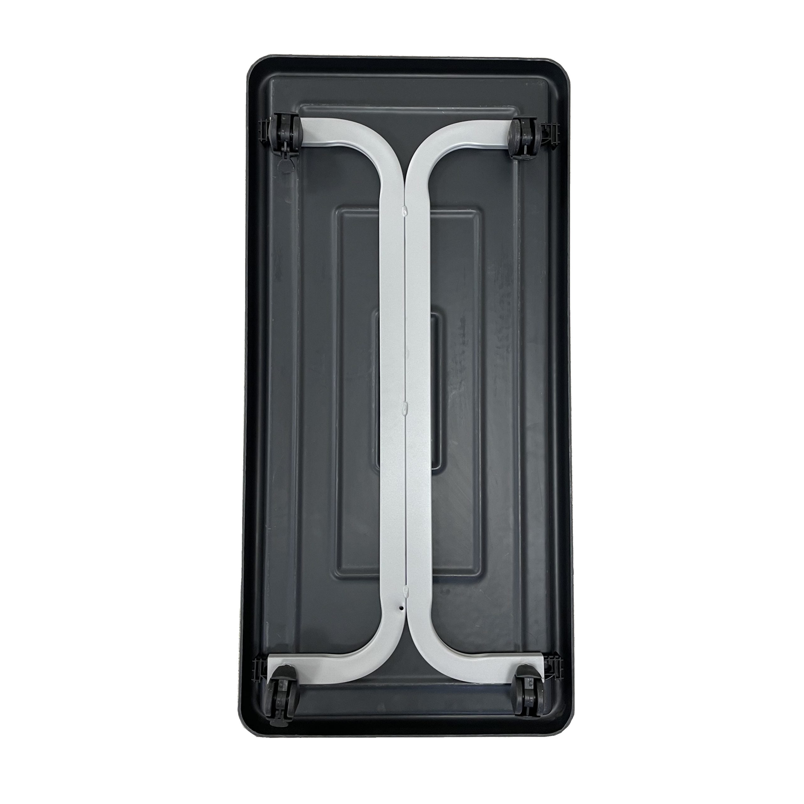 carrelli per trasporto vasi, carrello sottovaso rettangolare, porta vasi, carrello porta piante rettangolare in metallo con ruote, regolabile