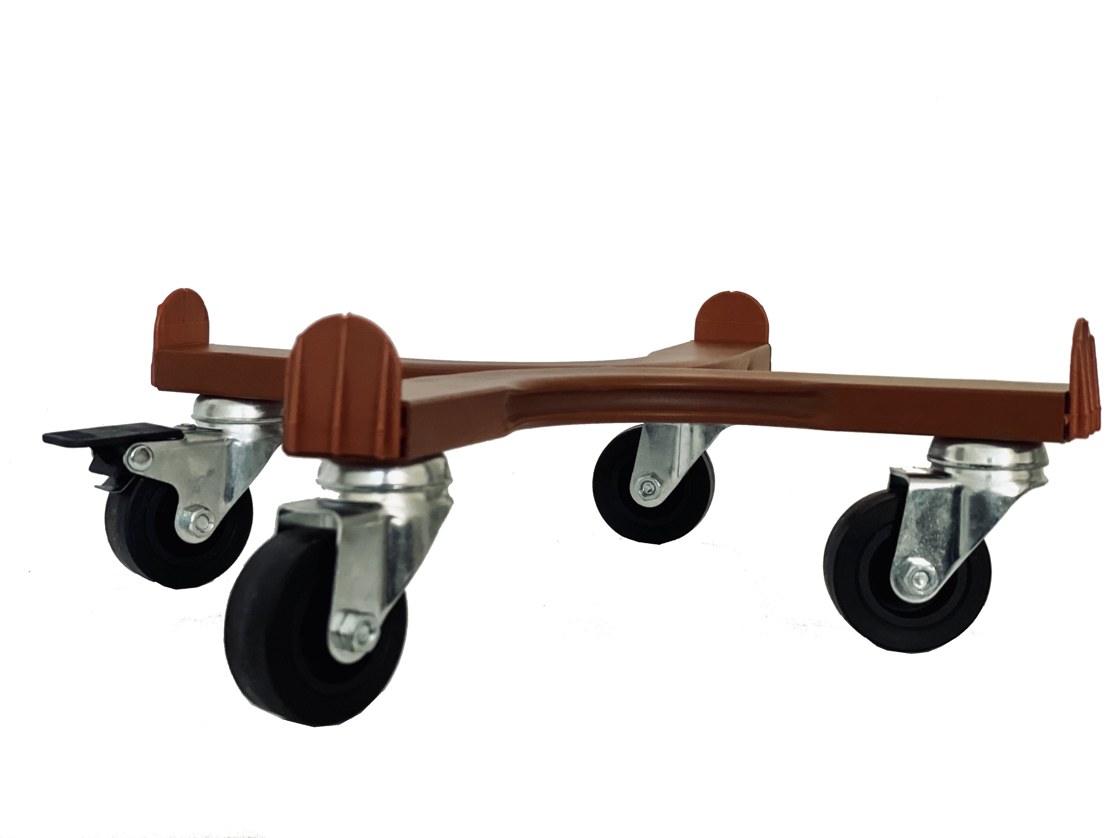 porta vasi, carrello porta piante circolare con ruote industriali in metallo