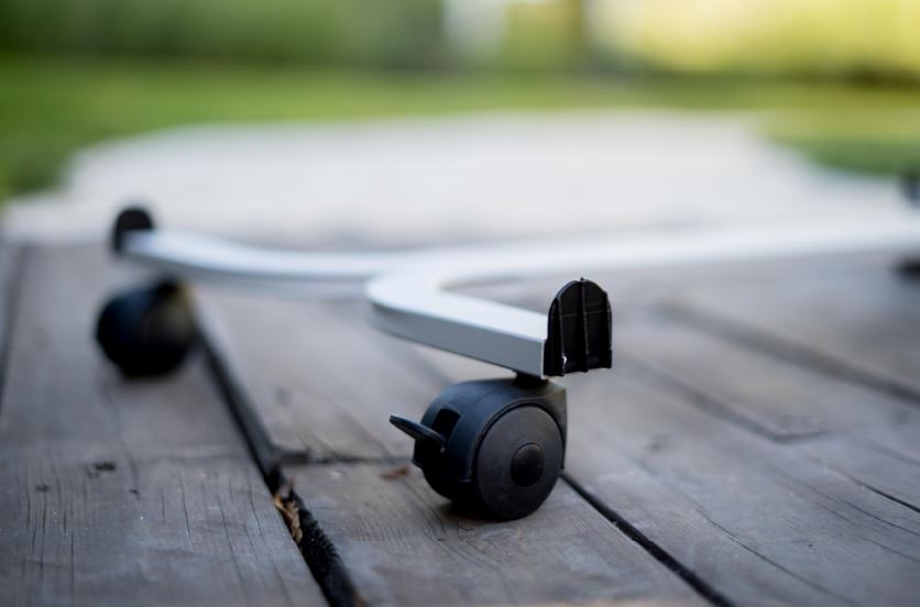 carrelli per trasporto vasi, carrello sottovaso rettangolare, porta vasi, carrello porta piante rettangolare in metallo con ruote, regolabile