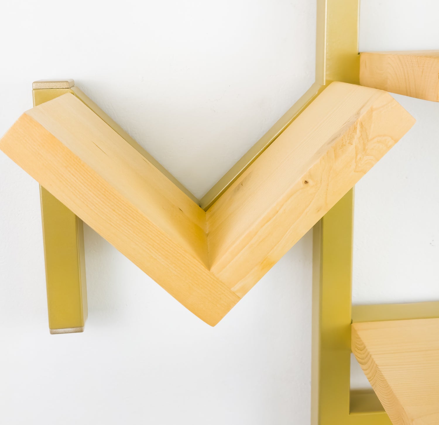 Mensola HOME in ferro e legno cm 43x72 libreria parete attrezzata