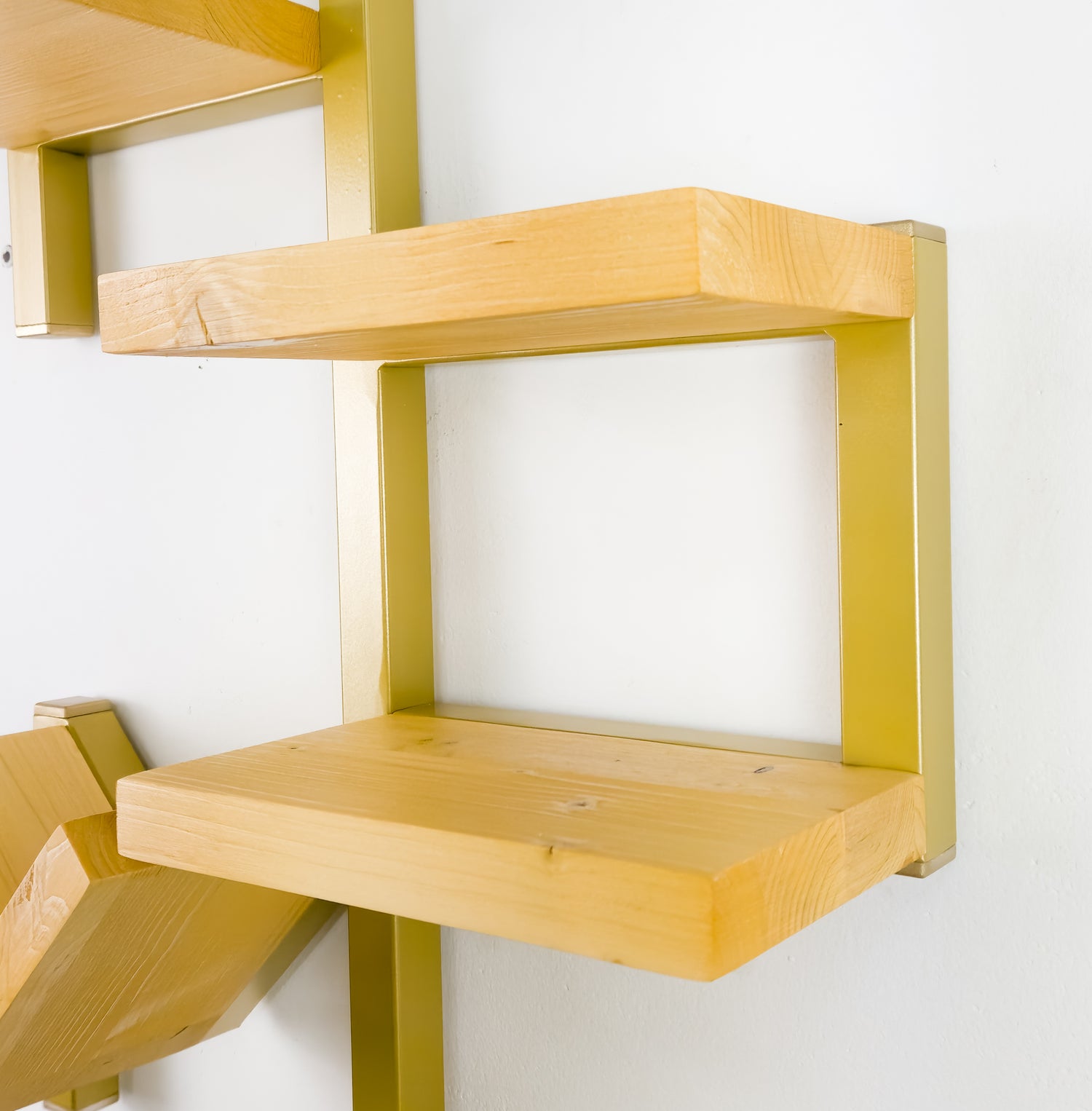 Mensola HOME in ferro e legno cm 43x72 libreria parete attrezzata