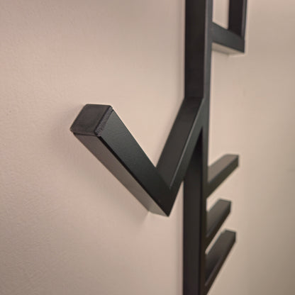 Decorazione da parete LOVE in acciaio cm 39x80 h