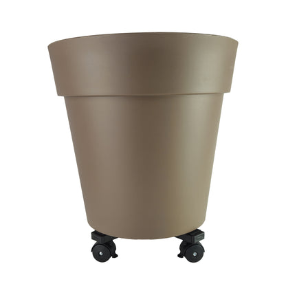 Tecnokit carrello porta piante da interno ed esterno in acciaio per vasi rotondi e quadrati, portavasi con ruote cm 30 cm 40