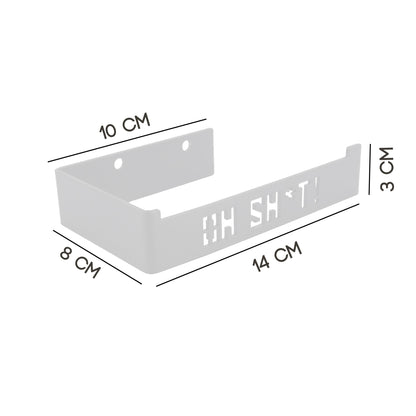 Tecnokit Porta carta igienica simpatico ed elegante da muro in acciaio cm 14x8x10x3 h