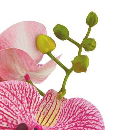 Orchidea artificiale cm 30 con vaso in ceramica