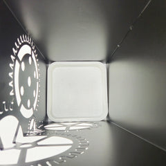 Portaombrelli in metallo da arredo soggetto ingranaggi cm 21x21x60