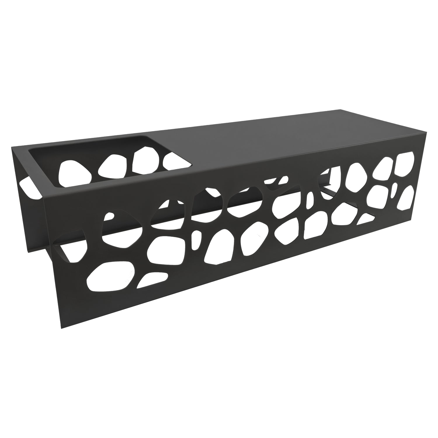 TECNOKIT Panca in Lamiera GOOT con vasi + Portavaso Singolo Coordinabile