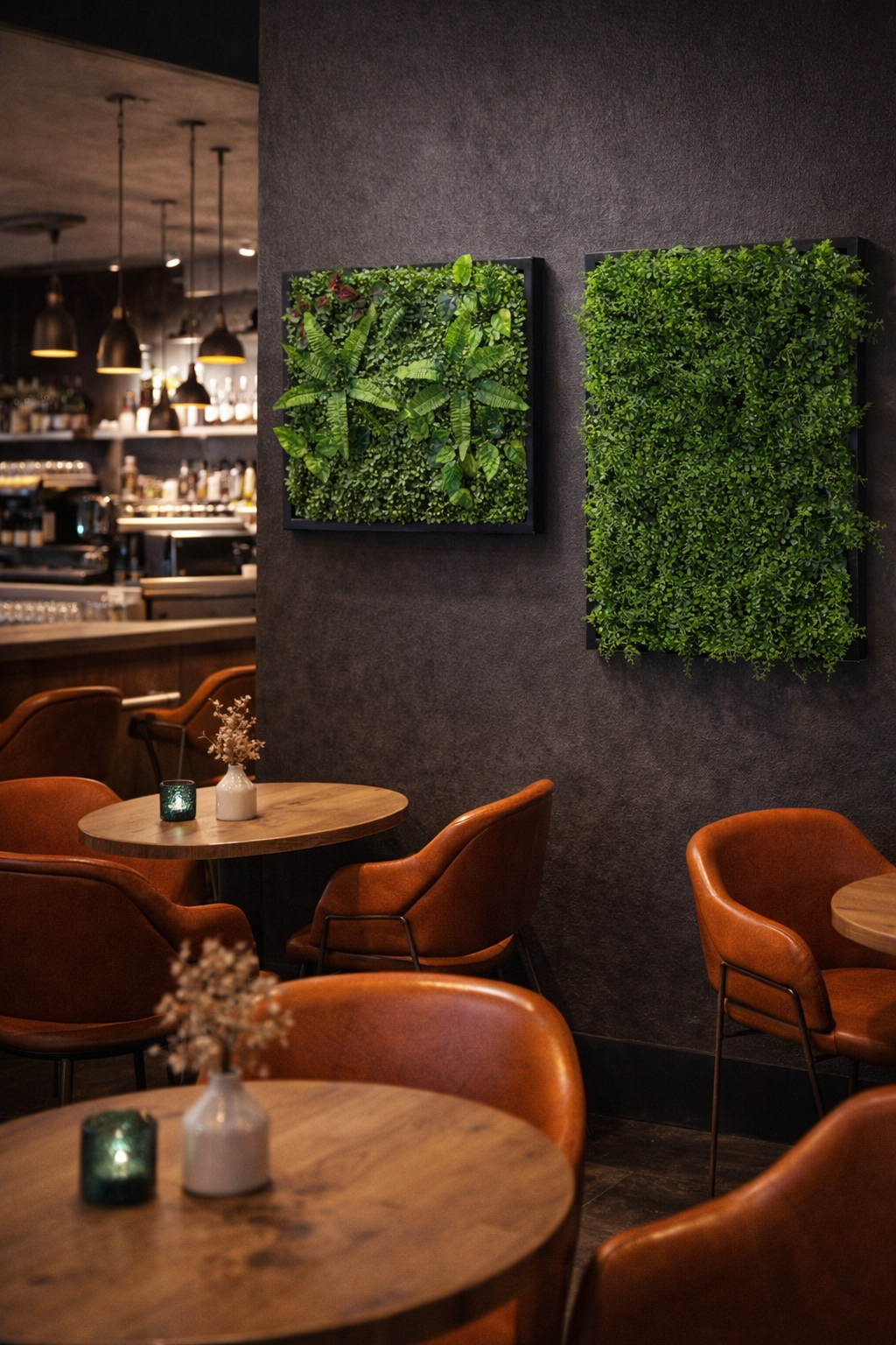 Quadro in ferro decorativo - Giardino da parete artificiale cm 60x40