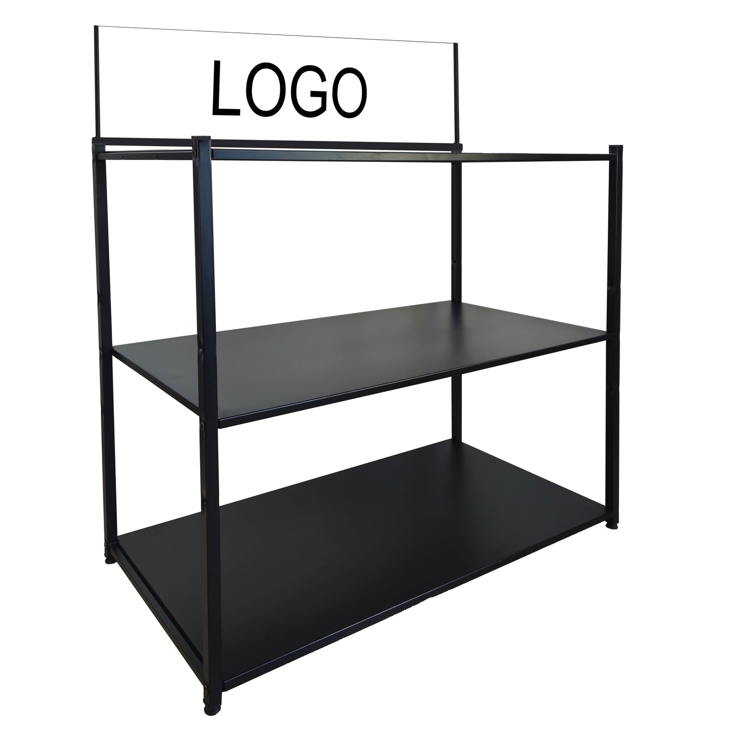 Tecnokit espositore a 3 ripiani in acciaio, Versatile, disponibile in due misure