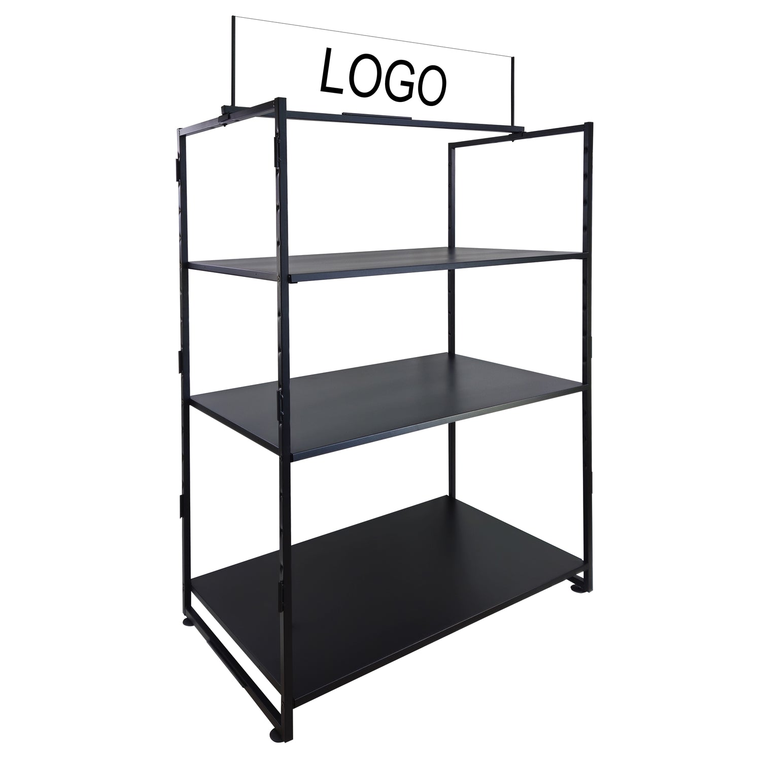 Tecnokit espositore a 3 ripiani in acciaio, Versatile, disponibile in due misure