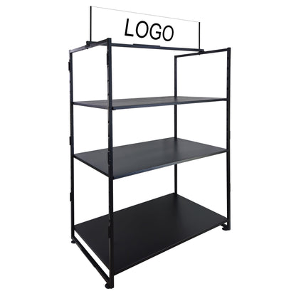 Tecnokit espositore a 3 ripiani in acciaio, Versatile, disponibile in due misure