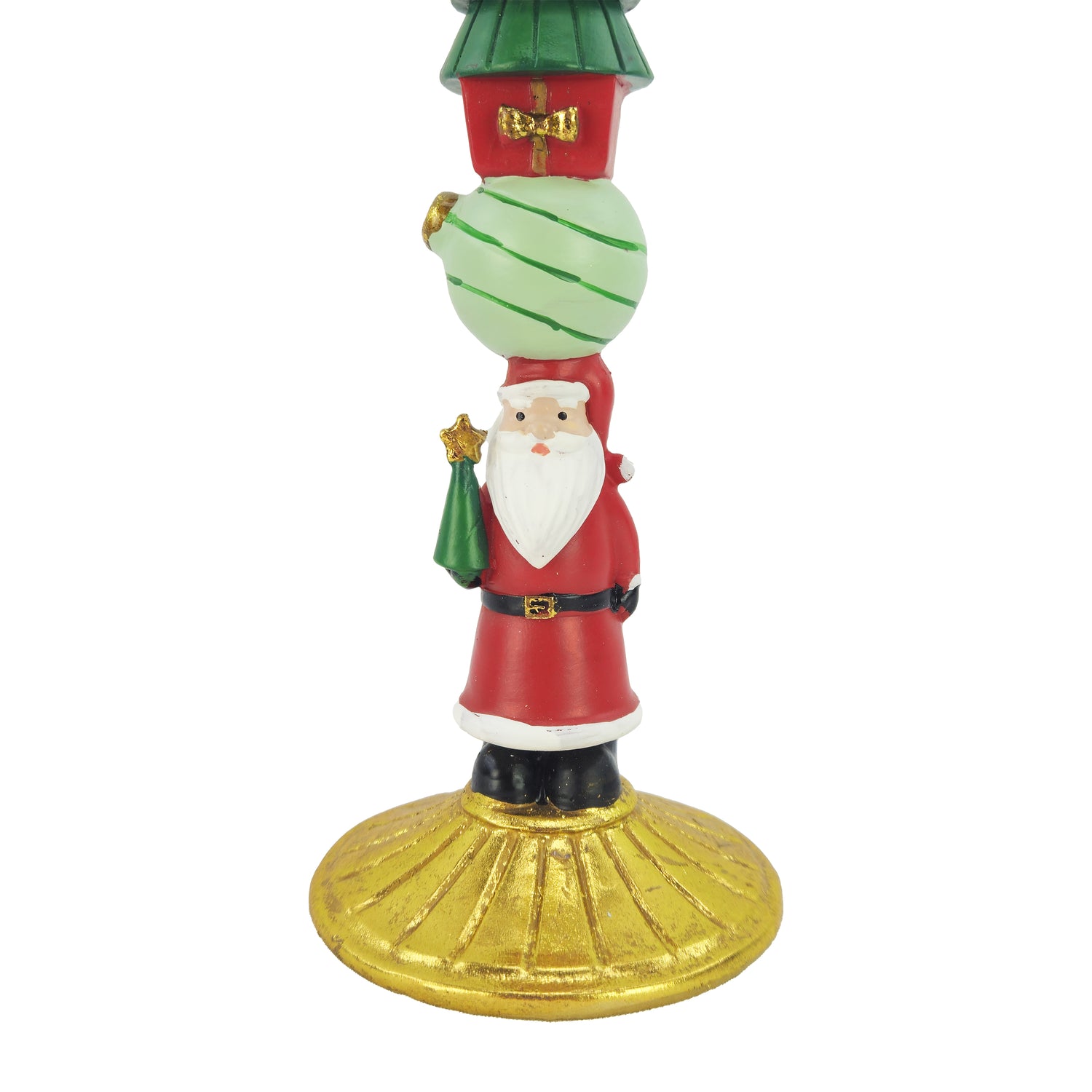 Portacandela soggetto Babbo Natale cm 20