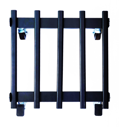 TECNOKIT CARRELLO PORTAVASI QUADRATO RIGATINO CON RUOTE INDUSTRIALI