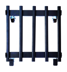 TECNOKIT CARRELLO PORTAVASI QUADRATO RIGATINO CON RUOTE INDUSTRIALI