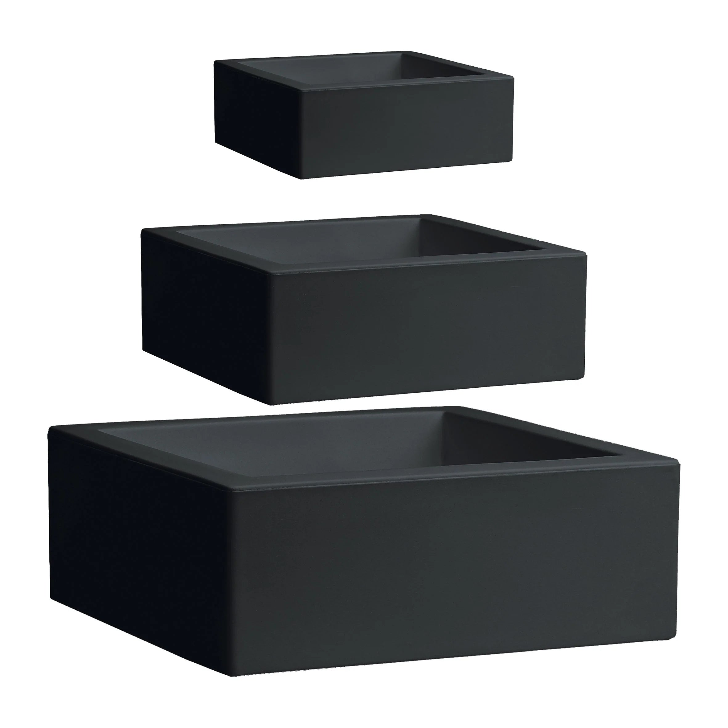 Nicoli Vaso Quadrato MINOS in resina – Design Moderno per Interni ed Esterni